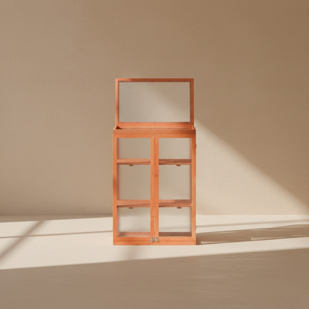 WOOD GREENHOUSE CABINET