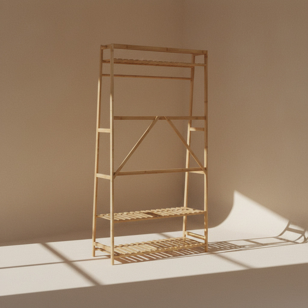 BAMBOO COAT RACK