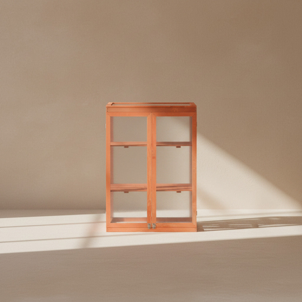 WOOD GREENHOUSE CABINET
