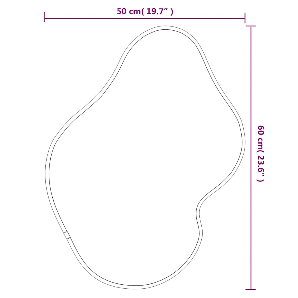 IRREGULAR SHAPED WALL MIRROR