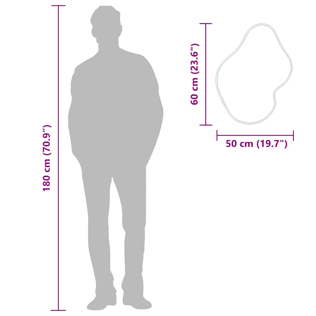 IRREGULAR SHAPED WALL MIRROR