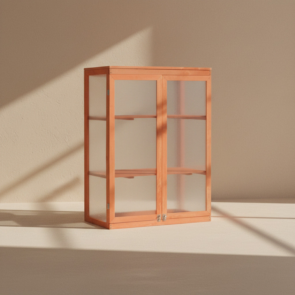 WOOD GREENHOUSE CABINET
