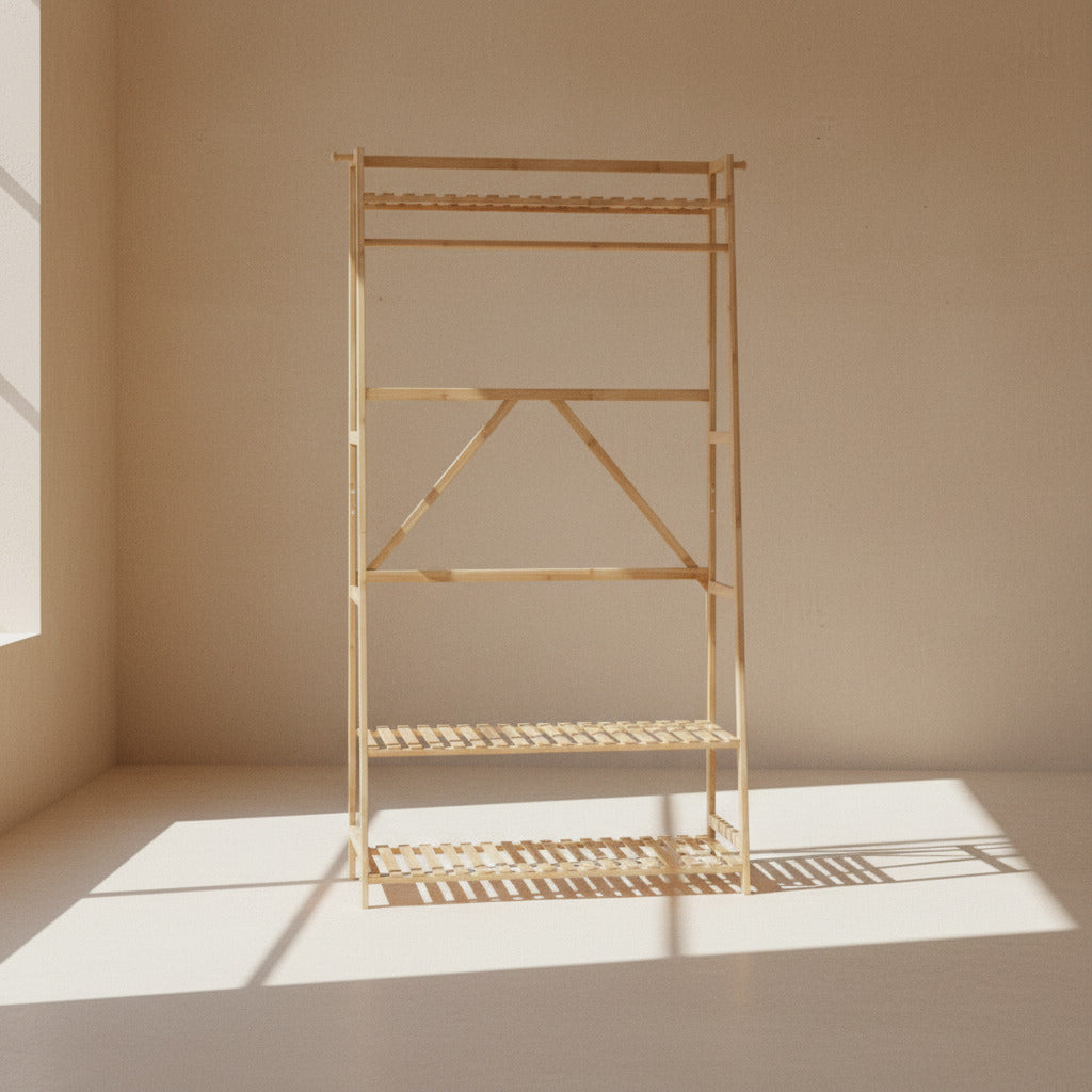 BAMBOO COAT RACK