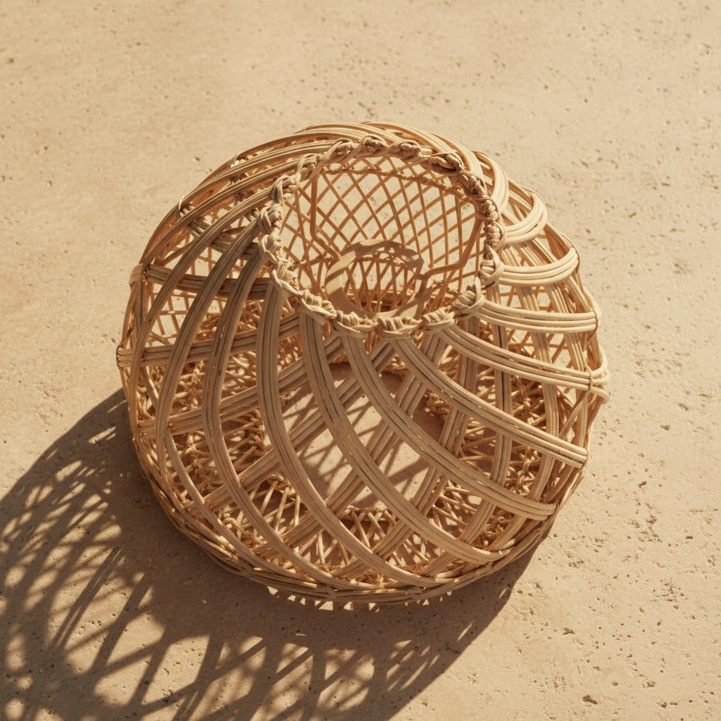 RATTAN LAMP SHADE 30X35X30
