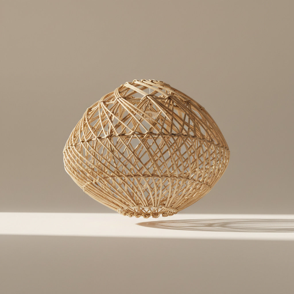 RATTAN LAMP SHADE 30X35X30