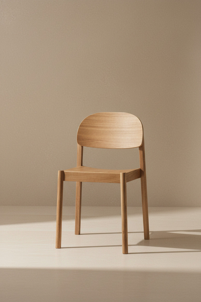 CITIZEN DINING CHAIR OAK AND PLAYWOOD