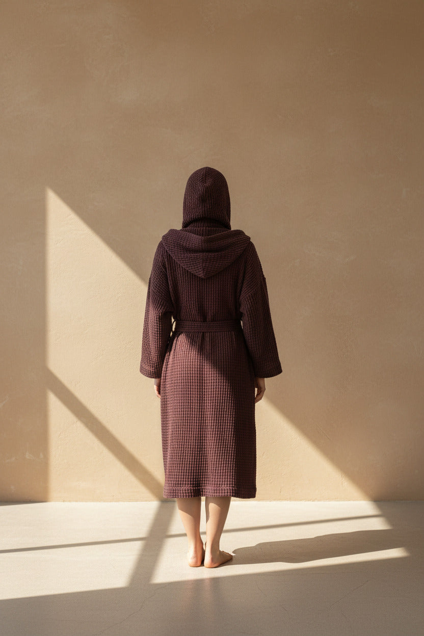 LINEN WAFFLE ROBE