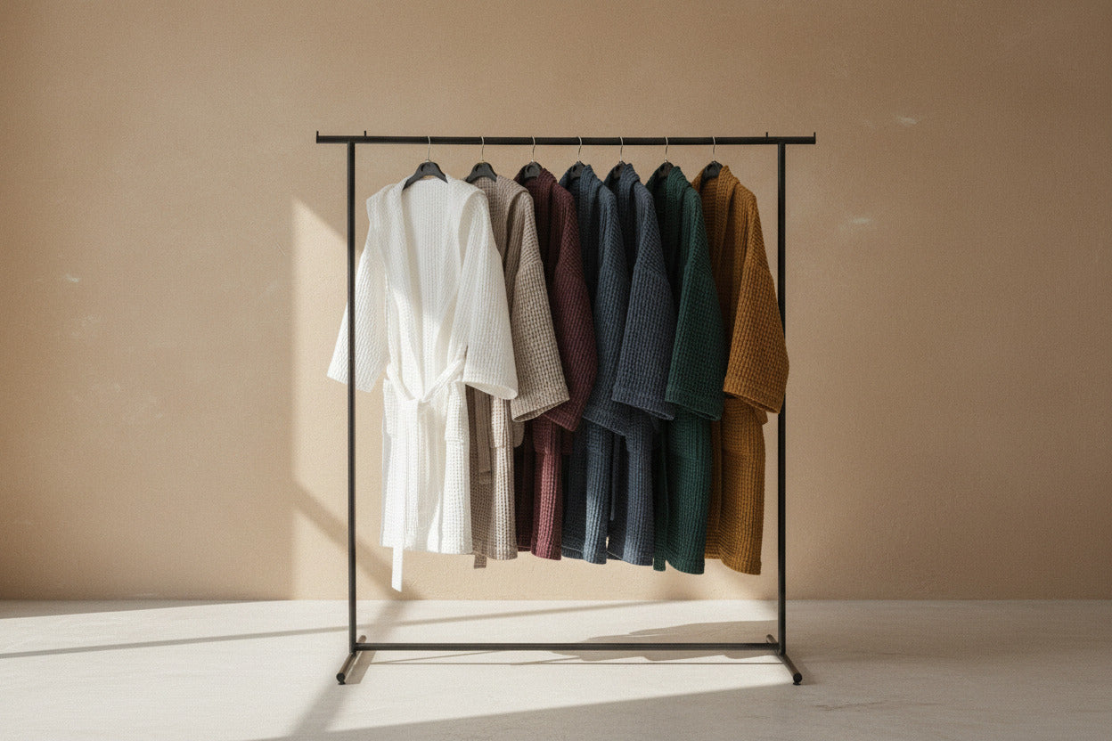LINEN WAFFLE ROBE
