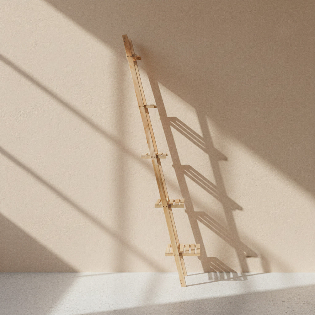 CEDAR LADDER SHELF