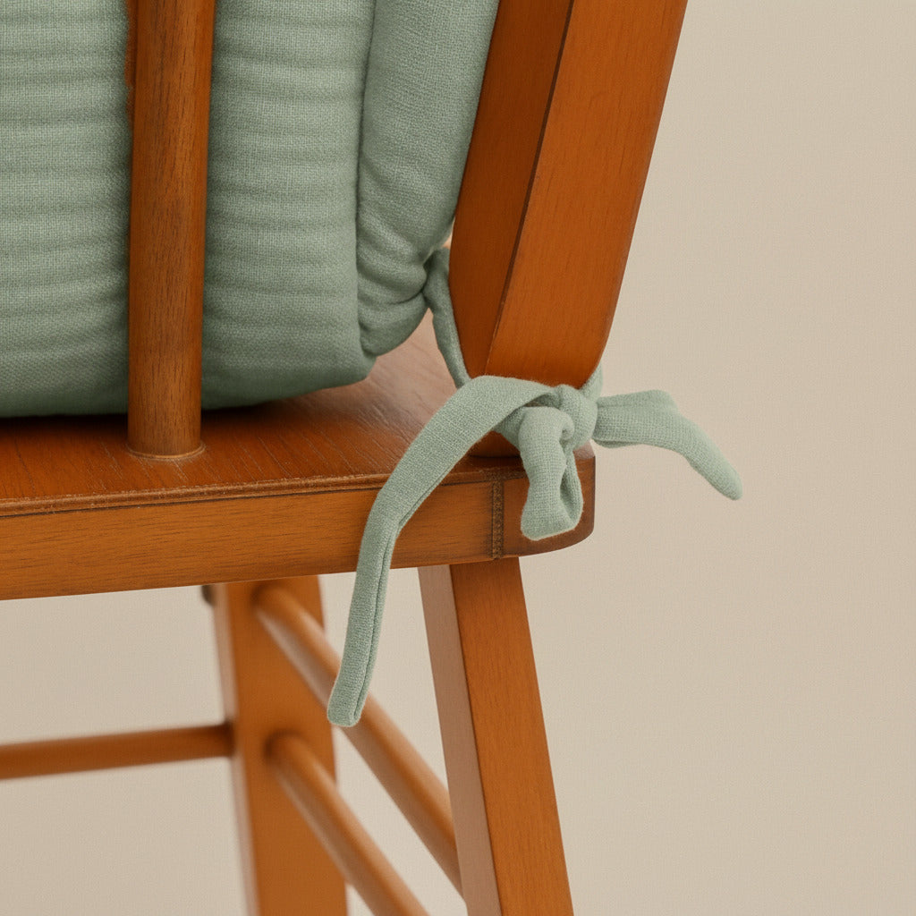 ORGANIC COTTON CUSHION GREEN