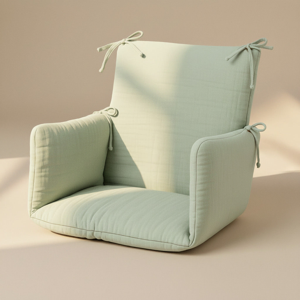 ORGANIC COTTON CUSHION GREEN