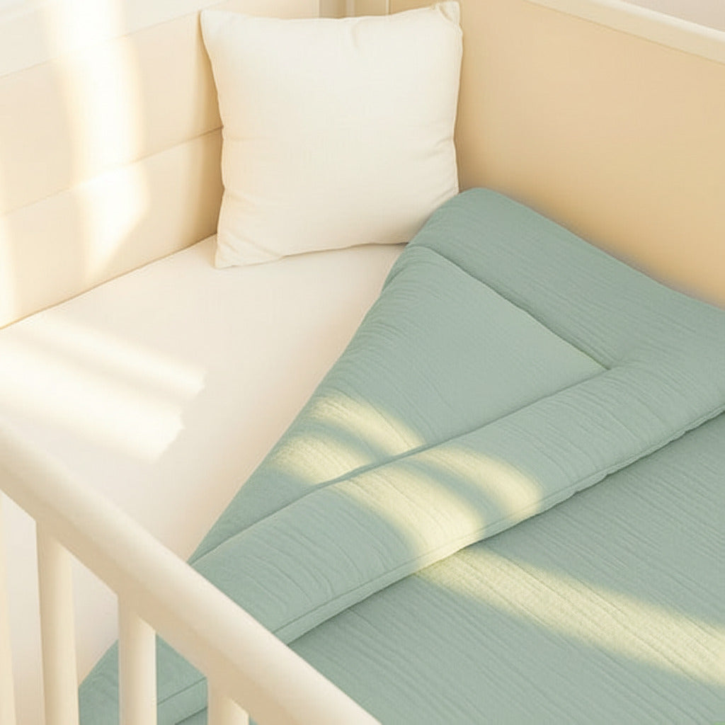 ORGANIC COTON QUILT GREEN