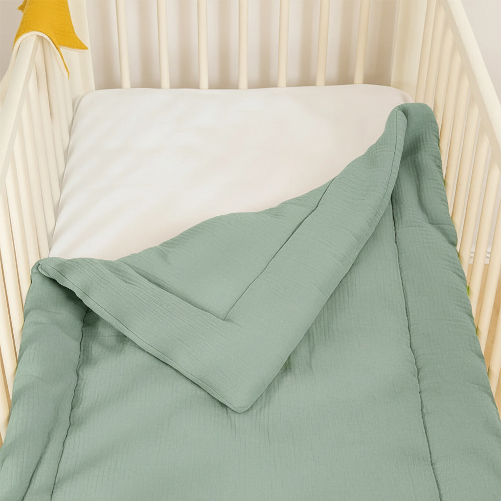 ORGANIC COTON QUILT GREEN