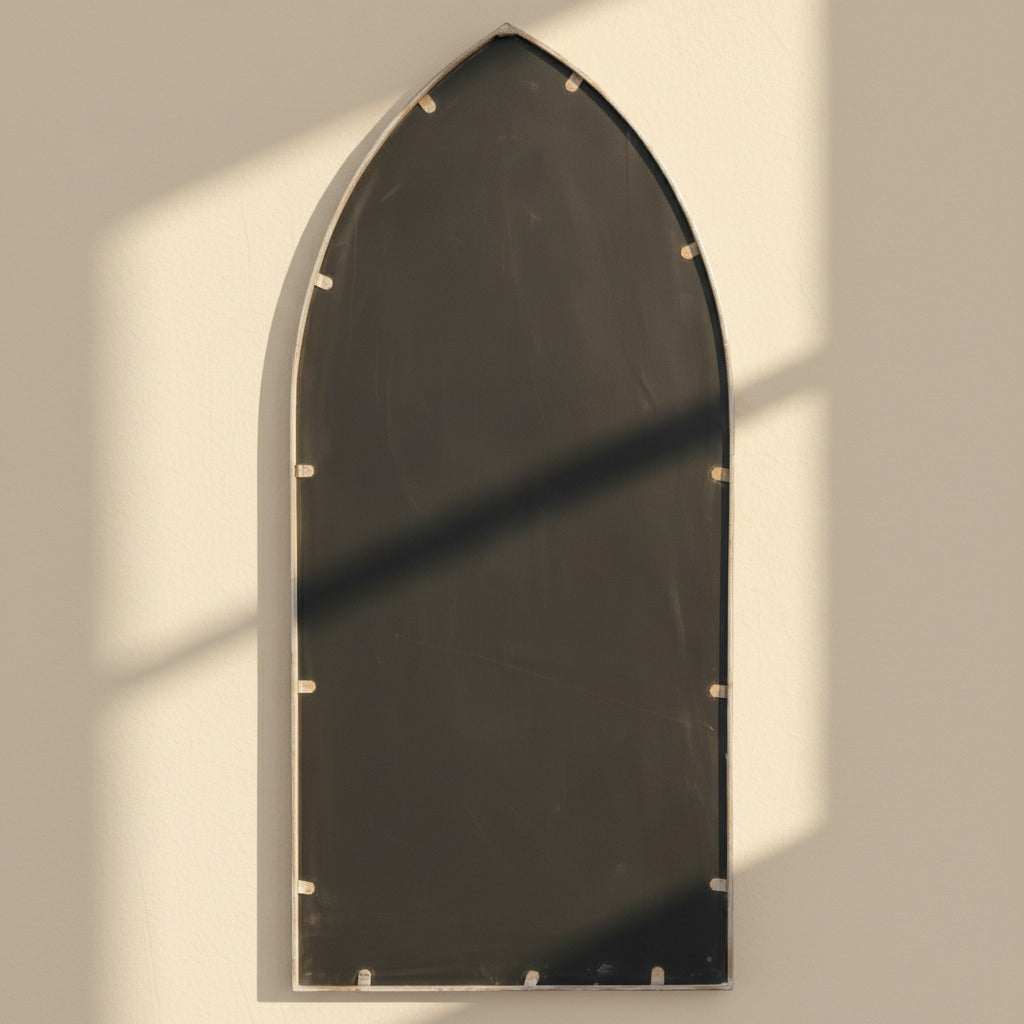 SAND COLORED IRON MIRROR